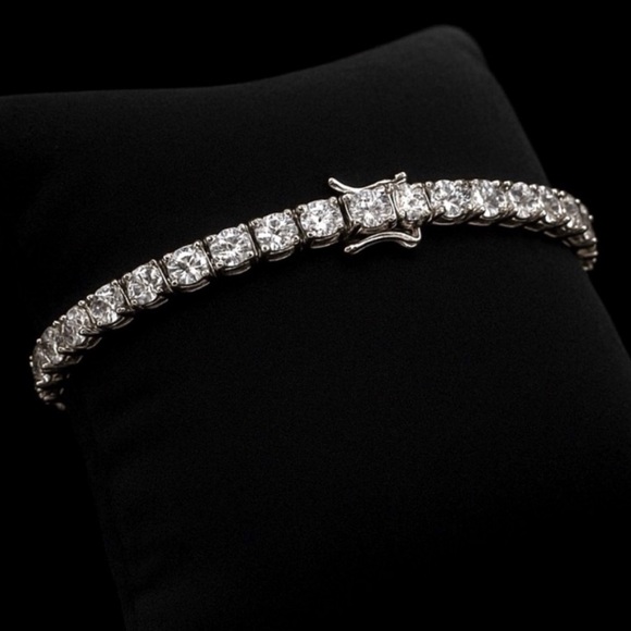 925 Silver 14.40CTW Moissanite Tennis Bracelet